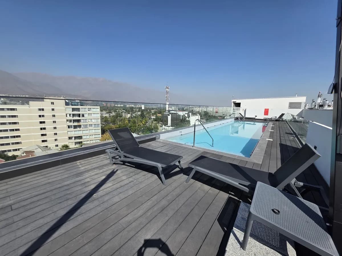 Departamento nuevo de 1 dormitorio, Metro Manquehue, Las Condes